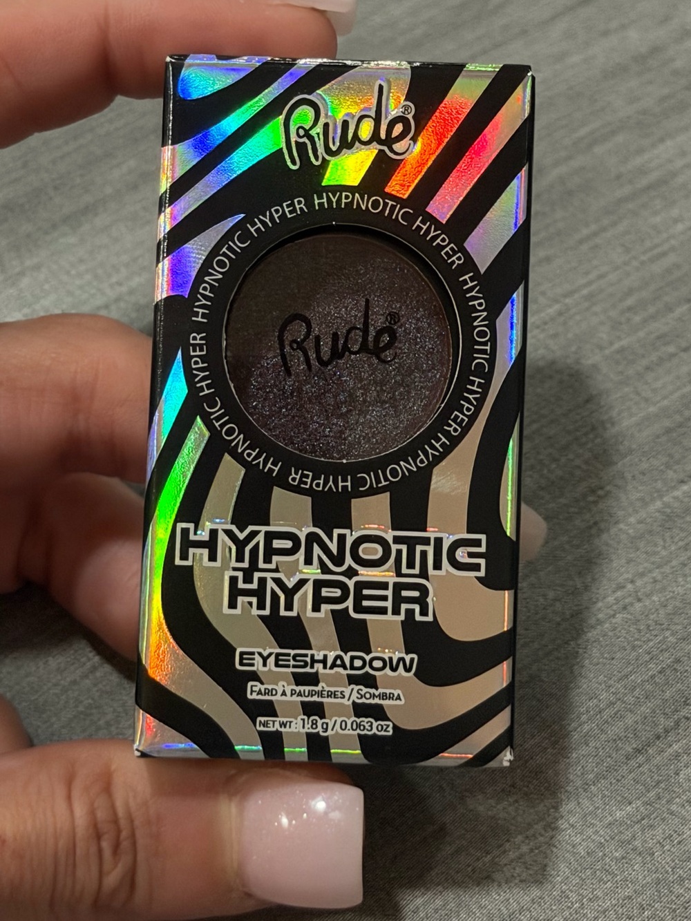 RUDE Hypnotic Hyper Eyeshadow — Deep Shimmery Plum